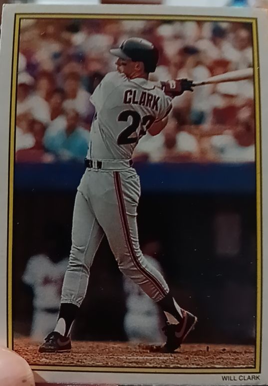 1989 Topps Glossy Send-Ins #11 Will Clark — front
