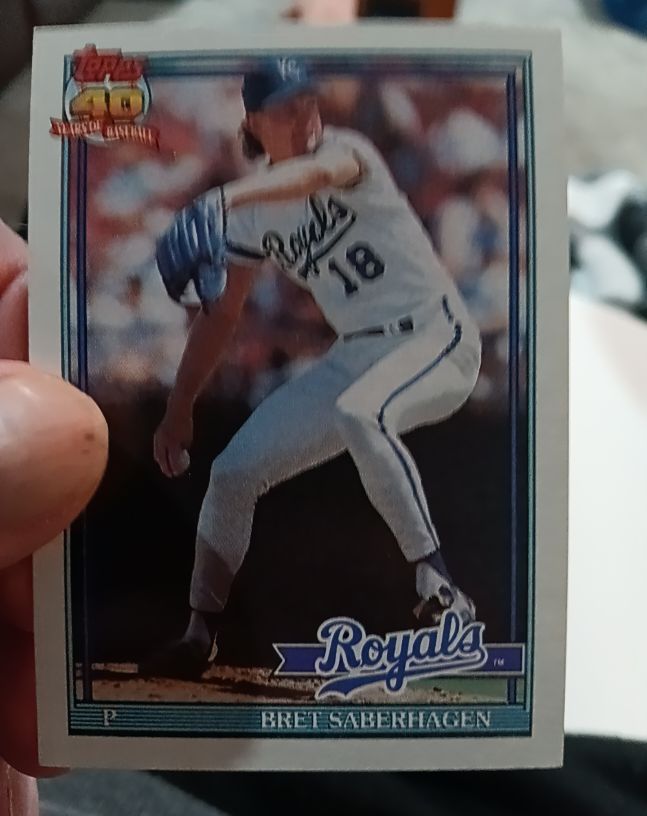 1991 Topps #280 Bret Saberhagen — front