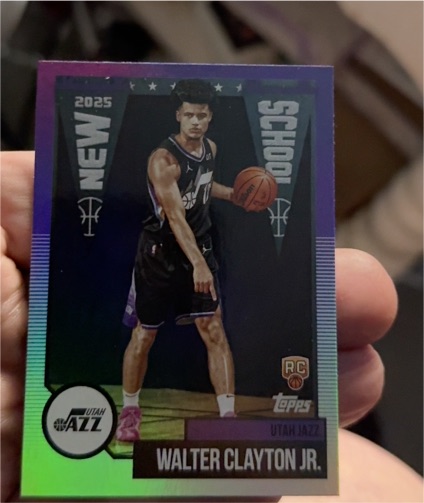 2025 Topps New School #NS-18 Walter Clayton Jr. — front