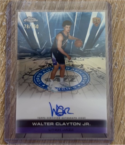 2025 Topps Chrome #78 Walter Clayton Jr. — front