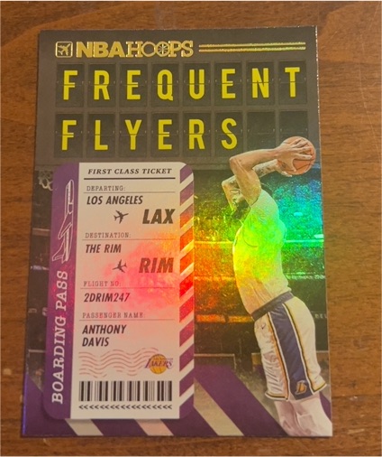 2020-21 Panini NBA Hoops #5 Anthony Davis Frequent Flyers — front