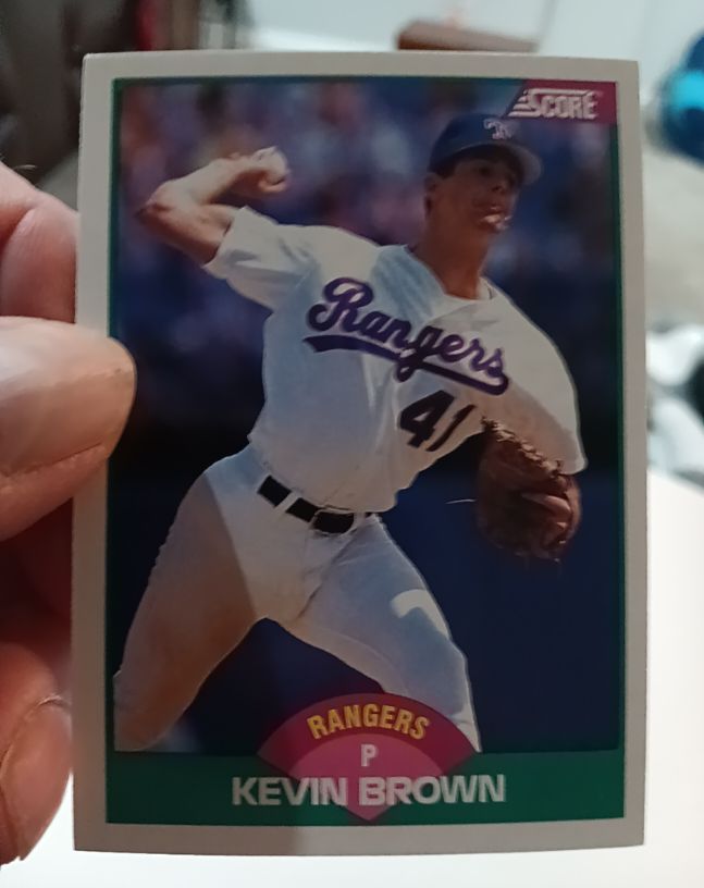 1989 Score Traded #89T Kevin Brown — front