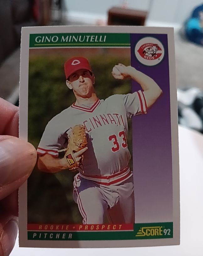 1992 Score #408 Gino Minutelli — front