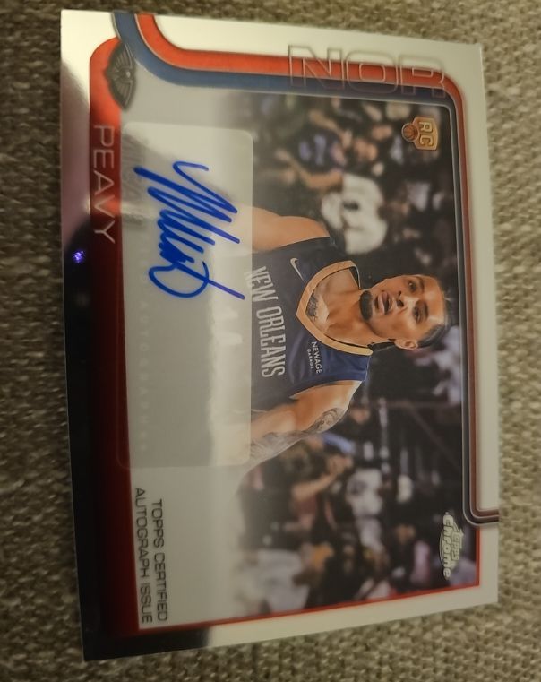 2025-26 Topps Chrome #TCAR-MP Micah Peavy Rookie Autograph — front