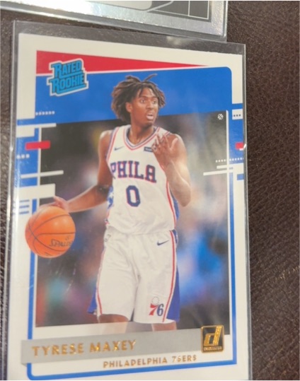 2020-21 Panini Donruss #211 Tyrese Maxey Rated Rookie — front