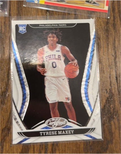 2020-21 Panini Certified #175 Tyrese Maxey — front