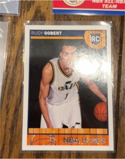 2013-14 Panini Hoops #287 Rudy Gobert Rookie Card — front