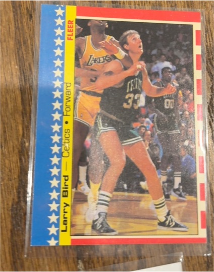 1987-88 Fleer #4 Larry Bird — front