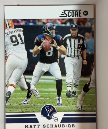 2012 Score #176 Matt Schaub — front