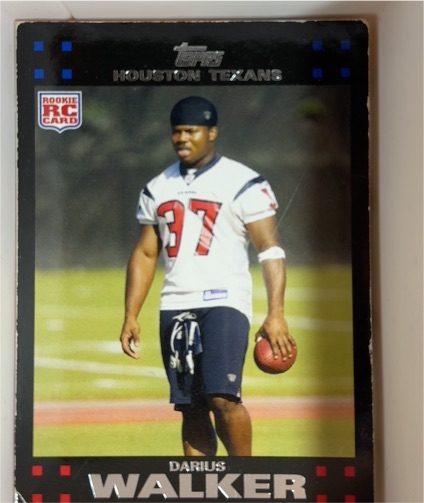 2007 Topps #308 Darius Walker Rookie Houston Texans — front