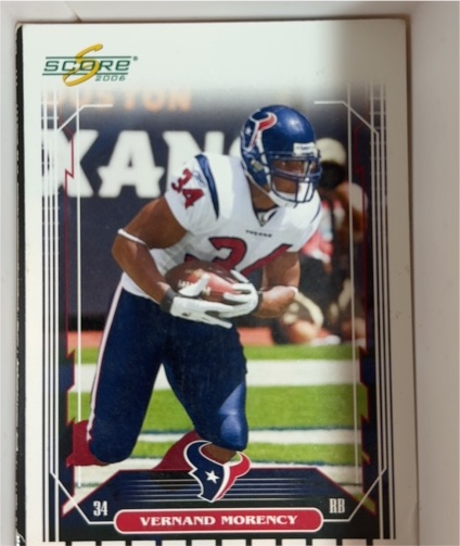 2006 Score #108 Vernand Morency — front