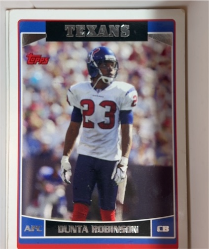 2006 Topps #257 Dunta Robinson — front