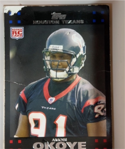 2007 Topps #347 Amobi Okoye — front