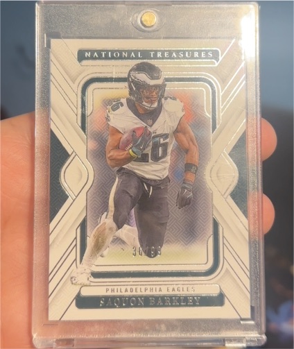 2024 Panini National Treasures #80 Saquon Barkley — front