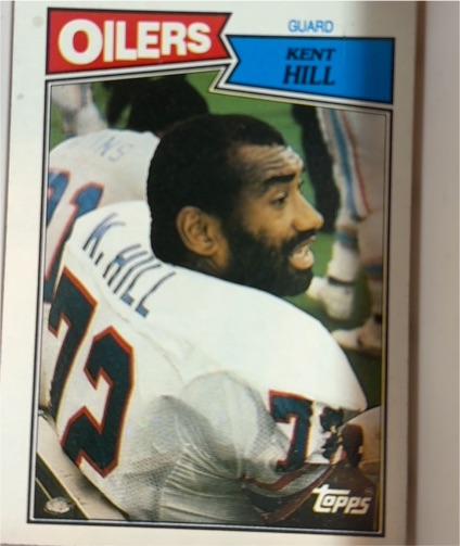 1987 Topps #312 Kent Hill Houston Oilers — front