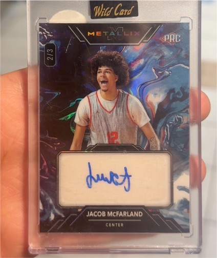 2024 Wild Card Metallix PRC #WMPA-JM Jacob McFarland — front