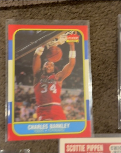 1986-87 Fleer #7 Charles Barkley Rookie Card — front