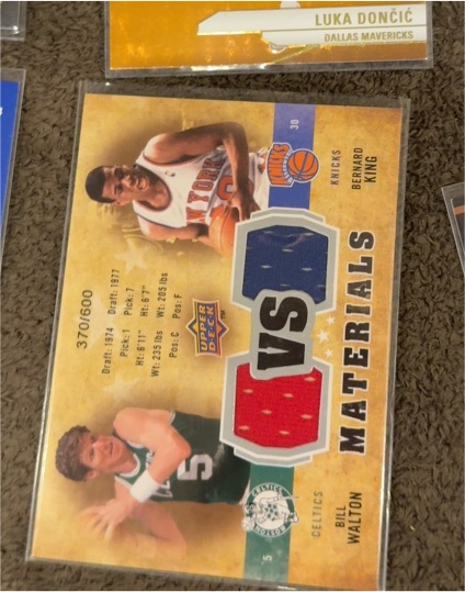 2009-10 Upper Deck VS Dual Materials #370/600 Bernard King / Bill Walton — front