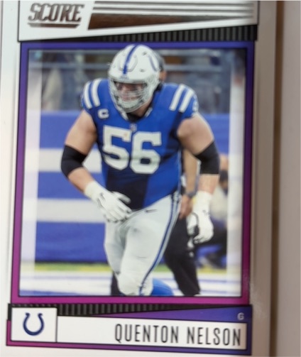 2022 Score #10 Quenton Nelson — front
