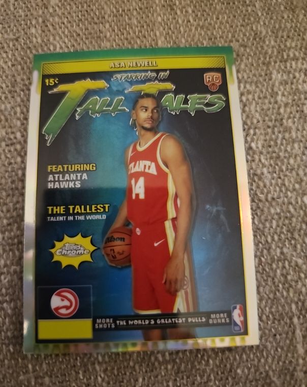 2025-26 Topps Chrome #TT-20 Asa Newell Tall Tales Rookie — front