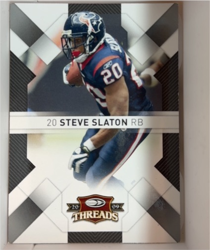 2009 Donruss Threads #40 Steve Slaton — front