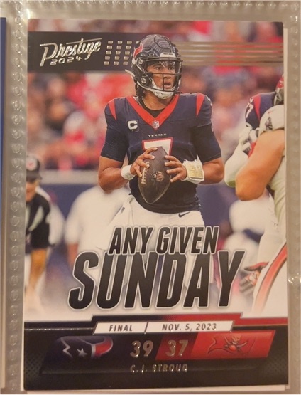 2024 Panini Prestige #AGS-CSD C.J. Stroud Any Given Sunday — front