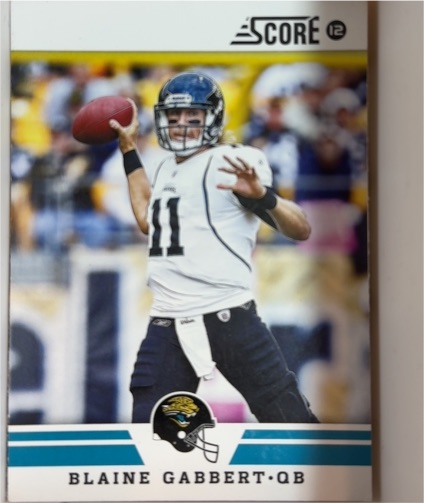 2012 Score #273 Blaine Gabbert — front