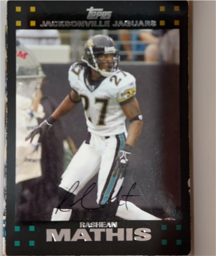 2007 Topps #236 Rashean Mathis — front