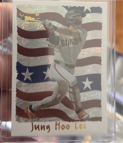 2025 Topps Archives 1995 Topps Cyberstats Insert Jung Hoo Lee #95C-2 — front