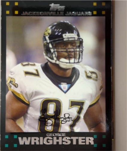 2007 Topps #203 George Wrighster Jacksonville Jaguars — front