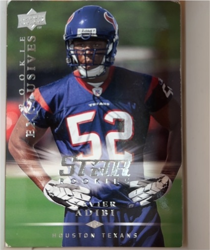 2008 Upper Deck Rookie Exclusives #RE50 Xavier Adibi — front