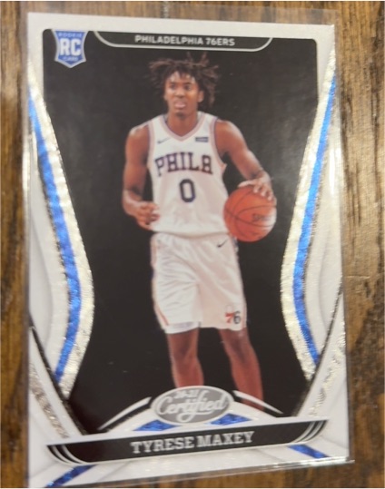 2020-21 Panini Certified #RC Tyrese Maxey — front