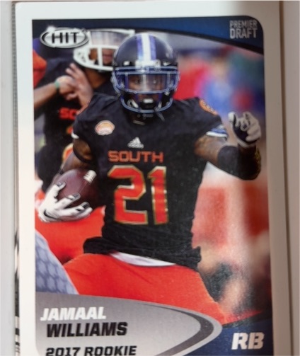 2017 Sage Hit Premier Draft #12 Jamaal Williams — front