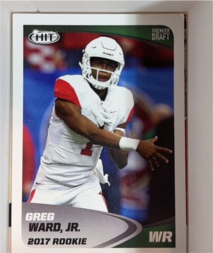 2017 Sage Hit Premier Draft Greg Ward Jr. Rookie — front