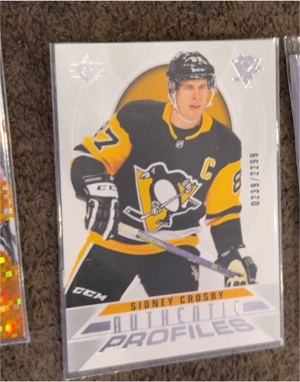 2020-21 Upper Deck SP Authentic Profiles #AP-9 Sidney Crosby — front