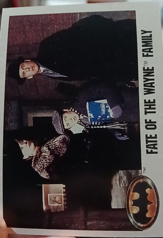 1989 Topps Batman #95 Fate of the Wayne Family — front