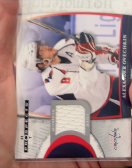 2007-08 Fleer Hot Prospects Hot Materials #HM-AO Alexander Ovechkin — front
