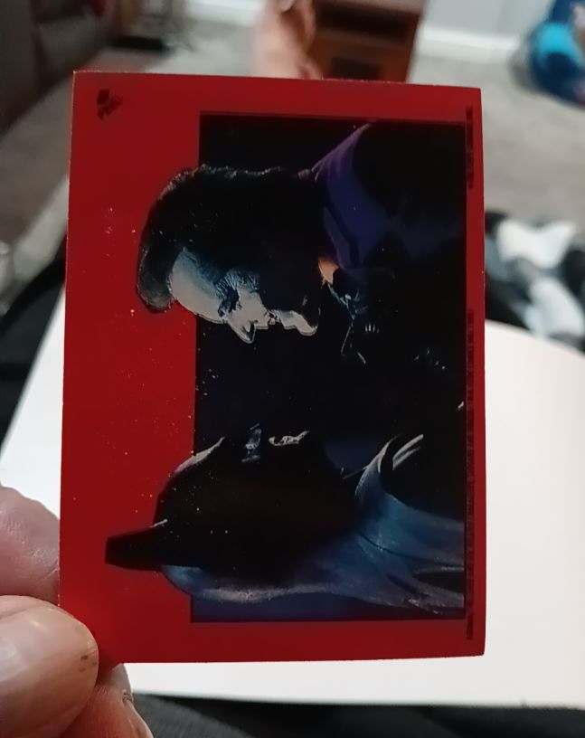 1989 Topps Batman #7 Batman & Joker Sticker — front