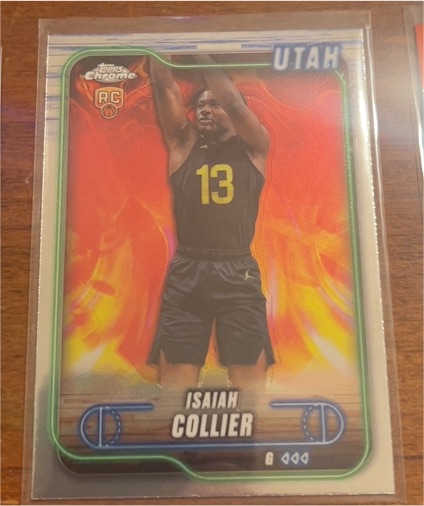 2024-25 Topps Chrome #112 Isaiah Collier — front