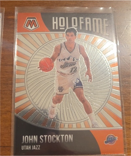 2020-21 Panini Mosaic #13 John Stockton — front