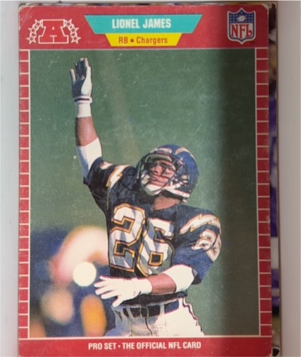 1989 Pro Set #361 Lionel James — front
