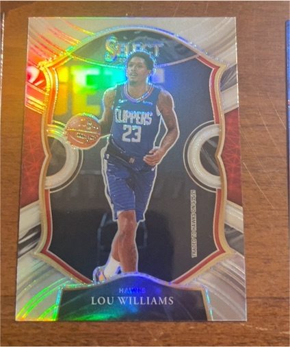 2020-21 Panini Select Concourse Blue Prizm #3 Lou Williams — front
