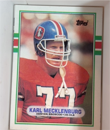 1989 Topps #247 Karl Mecklenburg — front