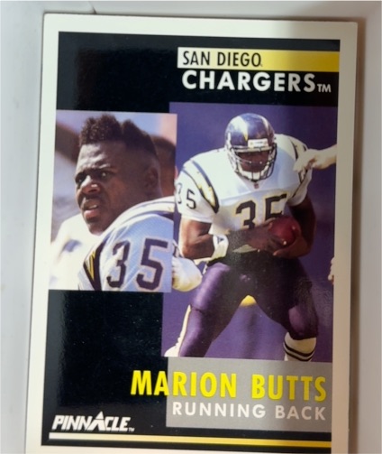 1991 Pinnacle #105 Marion Butts — front