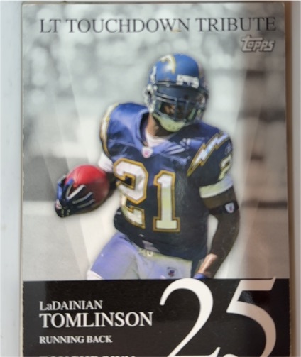 2007 Topps #25 LaDainian Tomlinson LT Touchdown Tribute — front