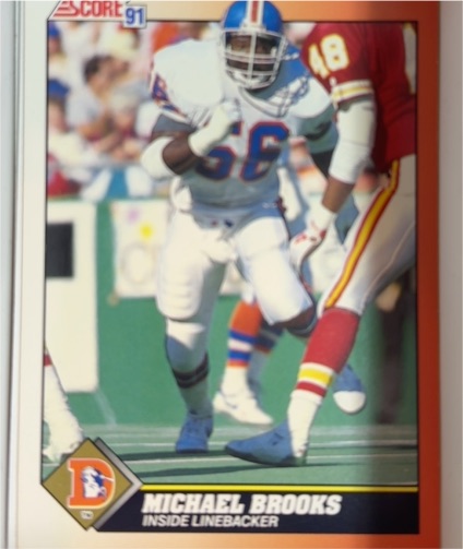 1991 Score #421 Michael Brooks — front