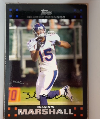 2007 Topps #140 Brandon Marshall — front