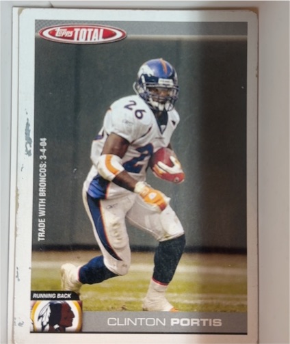 2004 Topps Total #75 Clinton Portis Washington Redskins — front