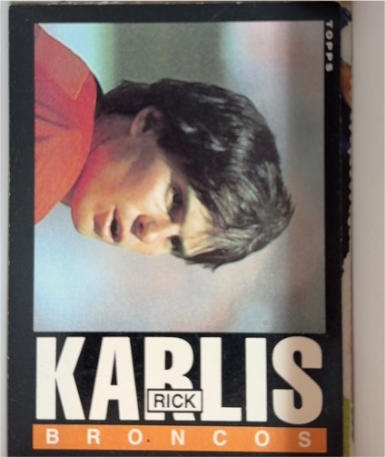 1985 Topps Football #244 Rich Karlis — front