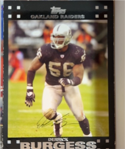 2007 Topps #262 Derrick Burgess — front